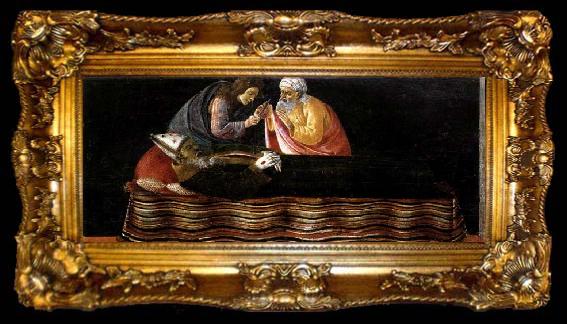 framed  BOTTICELLI, Sandro Extraction of St Ignatius- Heart, ta009-2